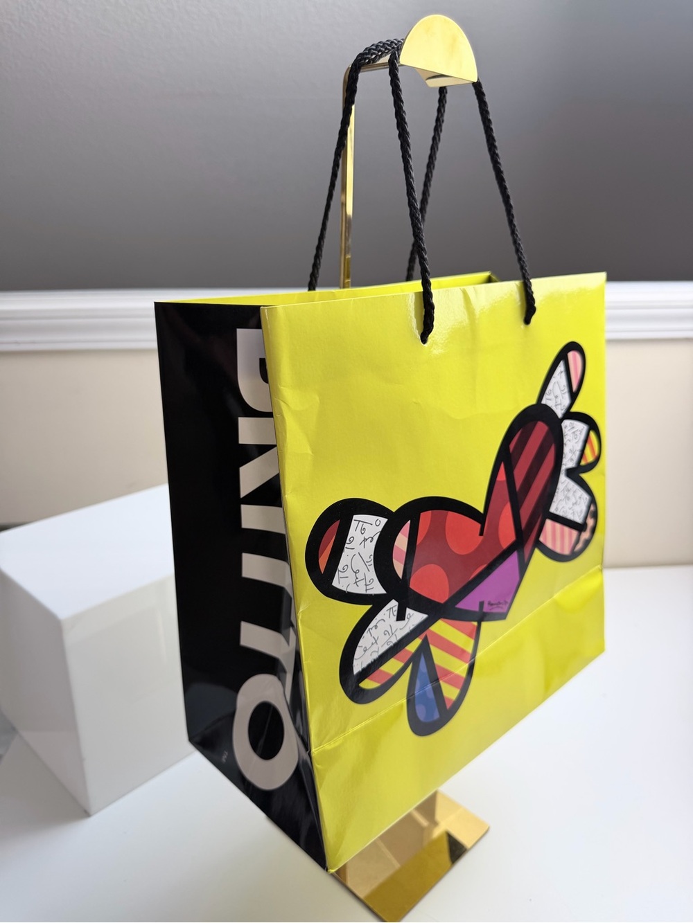 Artist Romero Britto 2011 Shopping Bag 12x12x6